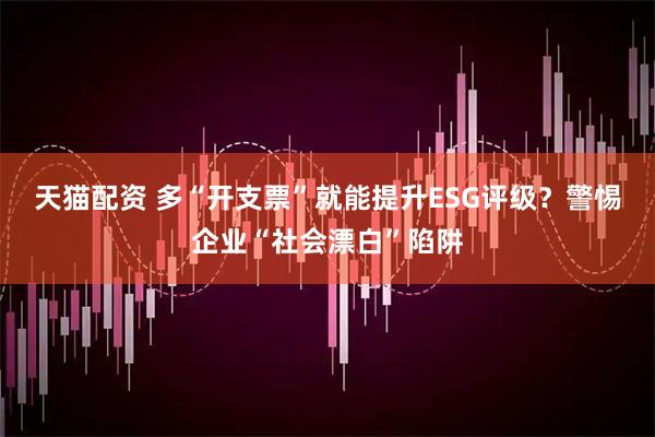 天猫配资 多“开支票”就能提升ESG评级？警惕企业“社会漂白”陷阱