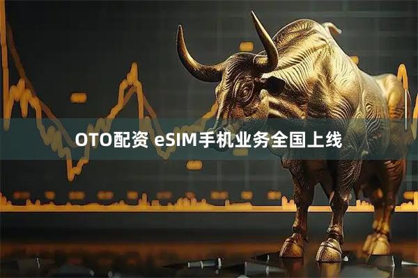OTO配资 eSIM手机业务全国上线