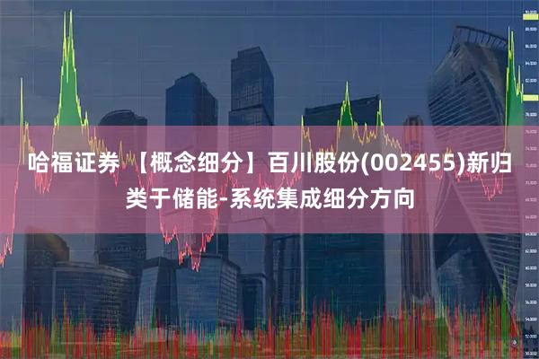 哈福证券 【概念细分】百川股份(002455)新归类于储能-系统集成细分方向