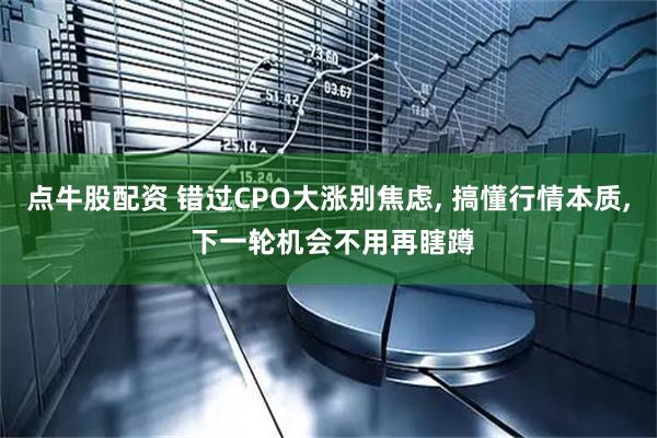 点牛股配资 错过CPO大涨别焦虑, 搞懂行情本质, 下一轮机会不用再瞎蹲